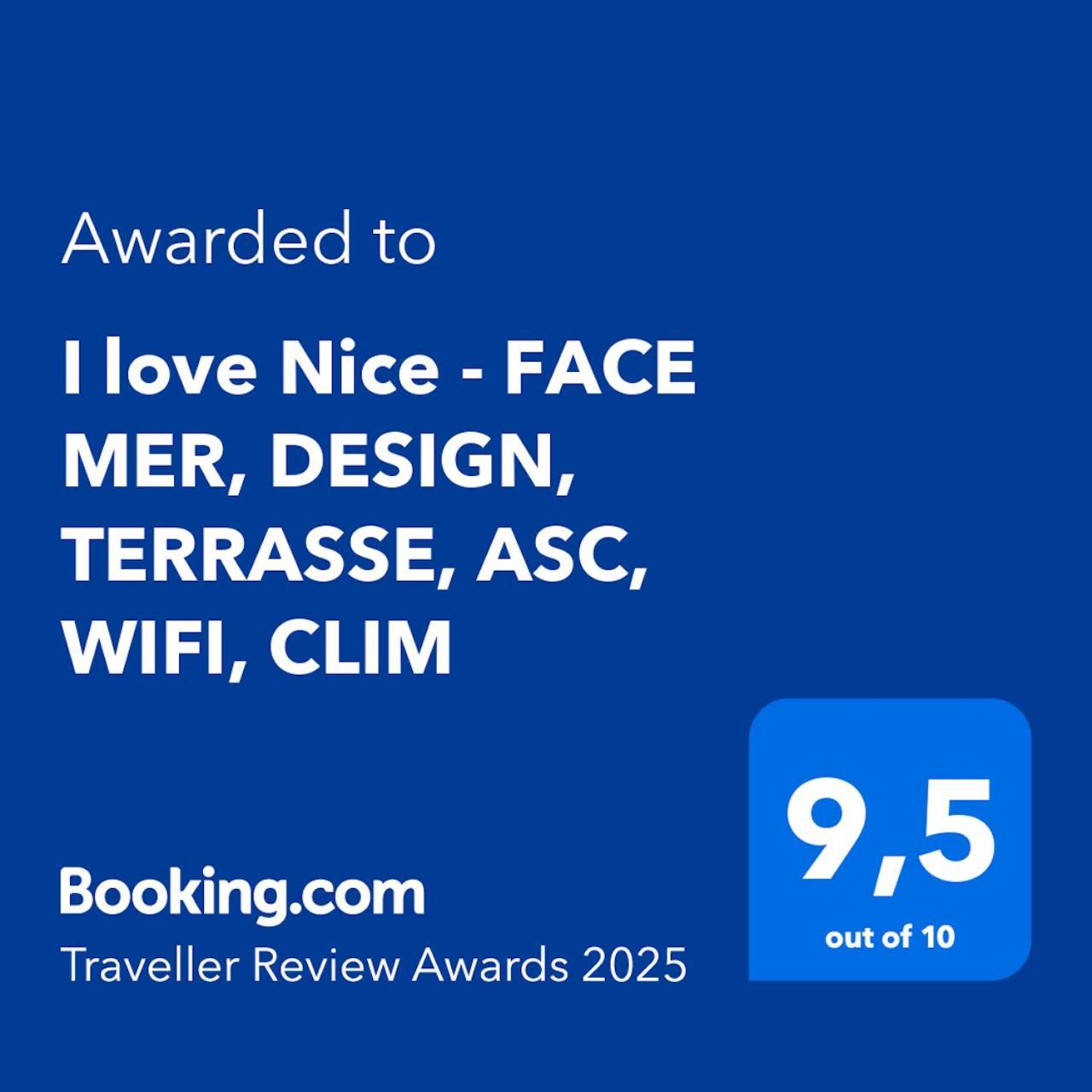 I - Face Mer, Design, Terrasse, Asc, Wifi, Clim Appartement Nice